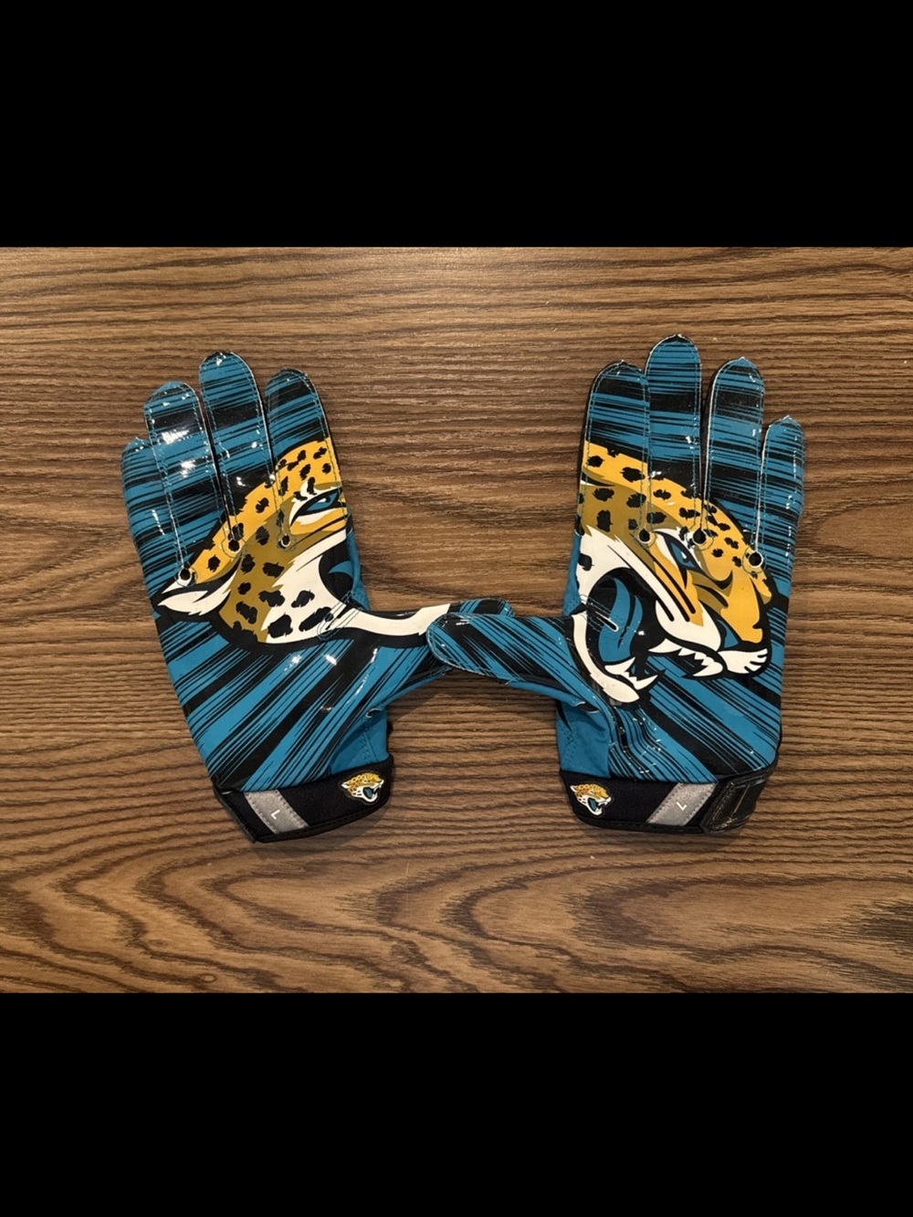 Size Large Jacksonville Jaguars Nike Vapor Jet 3.0 Receiver Gloves - NEW